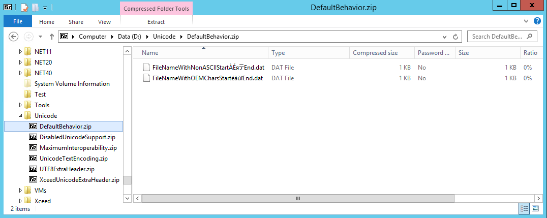 Default behavior seen in Windows Explorer 8